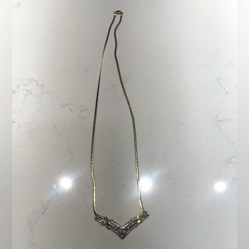 10K Diamond Cut Necklace